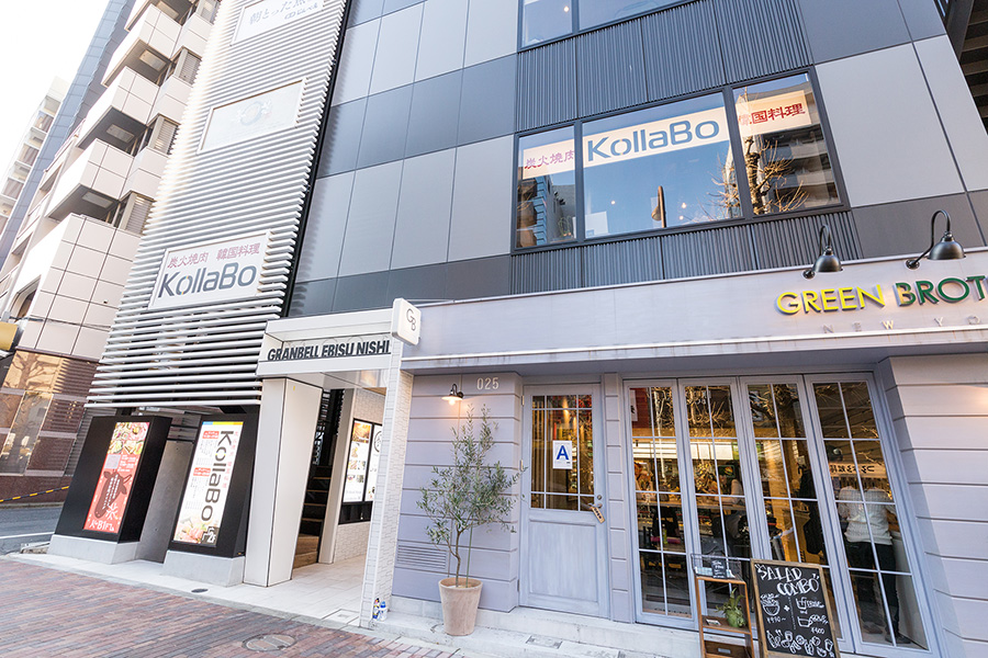 恵比寿駅徒歩1分の新築のビルの10Fがココロデンタルです。